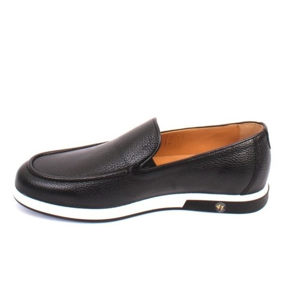 ROBERTO SERPENTINI 4055 Black Leather Moccasins Loafers main image 6